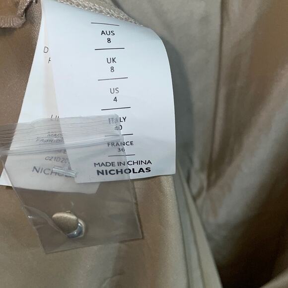 Nicholas Silk Halter Midi Dress NWT - Picture 7 of 9